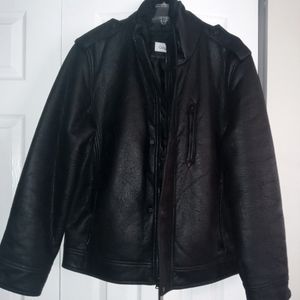 CALVIN KLEIN motorcycle shearling